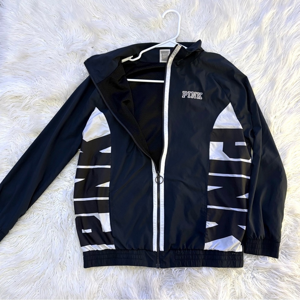 Blue & White PINK zip up
